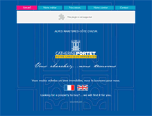 Tablet Screenshot of catherineportet.com